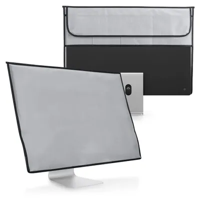 Produktbild von kwmobile Hülle kompatibel mit Apple iMac 24" - mit Fach für Apple Magic Keyboard, Magic Mouse und Kabel - Hellgrau