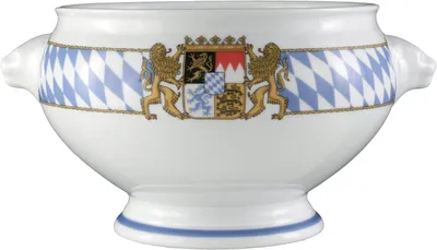 Produktbild von Compact Bayern - Löwenkopfterrine ohne Deckel - 3,0 l - Porzellan