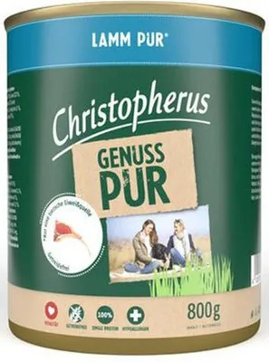 Zdjęcie produktu dla Christopherus 317350, Dorosły, Każda rasa, Jagnięcina, 800 g, Bez soi