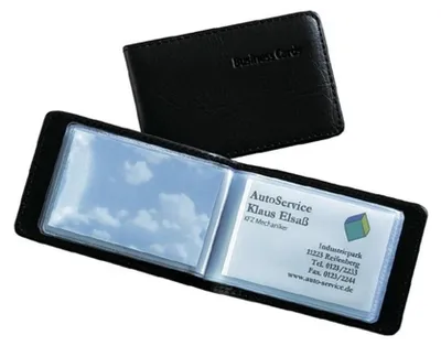 Produktbild von Kangaro Sigel Kartenmappe schwarz 40 Karten