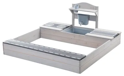 Zdjęcie produktu dla roba 457012GA, 1170 mm, Prostokąt, 1180 mm, Drewno, Szary, Piaskownica