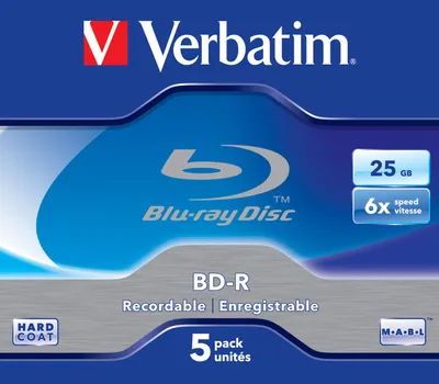 Immagine prodotto di Verbatim 43715 disco vergine Blu-Ray BD-R 25 GB 5 pz