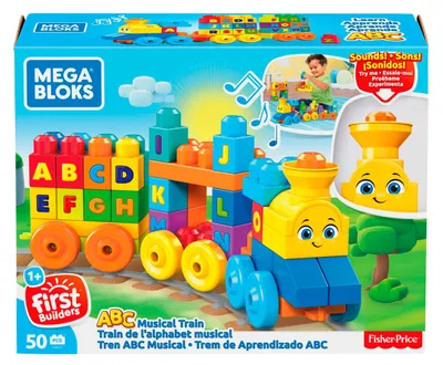 Zdjęcie produktu dla Muzyczny pociąg Mattel ABC Fisher Price z dźwiękiem