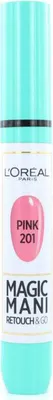 Zdjęcie produktu dla L'Oreal Paris Magic Mani Retouch & Go Lakier do paznokci 201 Pink