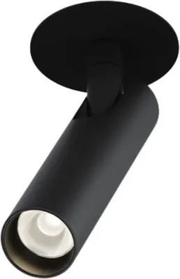 Image de Maytoni Focus T LED encastré noir rond 6W, ajustable, blanc chaud 3000K