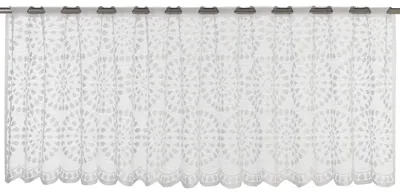 Bistrogardine transparent 45x160 cm, weiß, 1 Stück