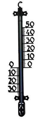 Produktbild von Ausenthermometer - Schwarz - 65 cm - Celsius - Wandbefestigung