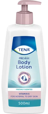 Produktbild von Feuchtigkeitsspendende und regenerierende Körperlotion für trockene und empfindliche Haut - TENA Skin Lotion