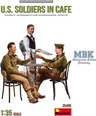 Produktbild von MINIART MA35406 U.S. Soldiers in Cafe