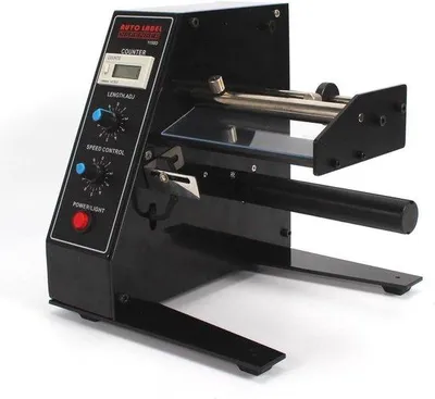 Produktbild von Famanu Etikettenspender mit LED-Display - Einstellbare Etikettiermaschine für Etiketten bis 140 mm
