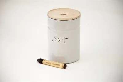 Immagine prodotto di Barattolo Riess con coperchio in frassino Ø8cm 0,49L Smalto grigio