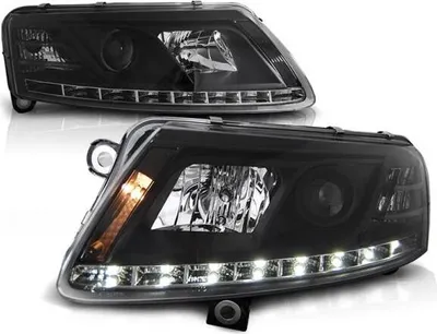 Produktbild von XENON LED Angel Eyes Scheinwerfer passend für Audi A6 C6 (4F) 04-08 schwarz