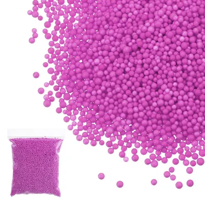 Schuimkralen 2,5-3 mm fuchsia Polystyrol 1 Pack
