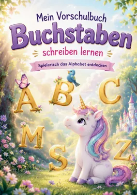 Produktbild von Buchstaben schreiben lernen - Mein Einhorn Vorschulbuch