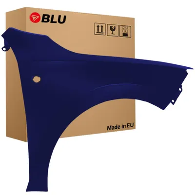Productafbeelding van BLU Spatbord geschikt voor Seat Toledo IV 4 LA5E Rechts Blauw MaritimBlau Met richtingaanwijzeropening | 2012-2019 | Voorzijde | Gelakt | Montageklaar