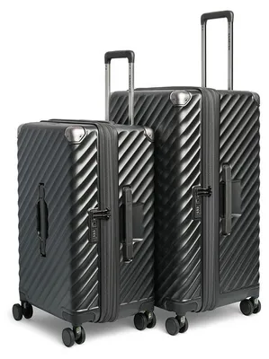 Productafbeelding van CarryOn Trunk Kofferset 2-delig - M + L Koffer met Expander - TSA slot - Zwart