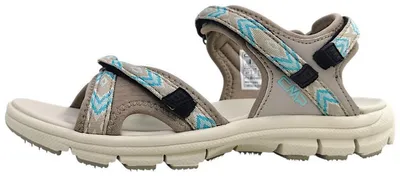 Image de CMP Almaak Damenschuhe : Sandales plates, couleur beige, pour le temps libre