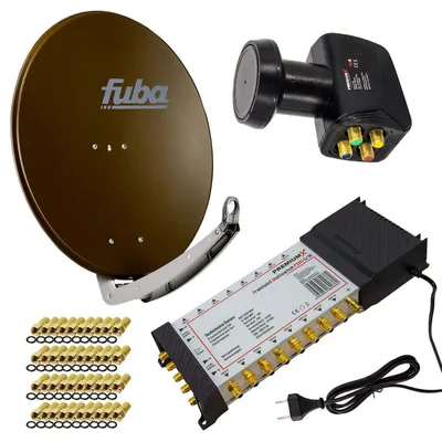 Produktbild von PremiumX SAT Anlage Fuba DAA 780 B Antenne 5/16 Multischalter LNB F-Stecker