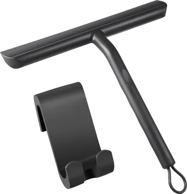Imagen del producto de Rascador para ventanas con mango antideslizante, de 21 cm, para duchas y ventanas