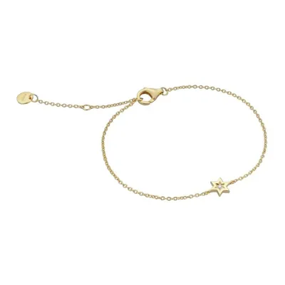 Produktbild von Esprit ESBR01291217 Damen Armband Stern Sugar Gold Weiß 21 cm
