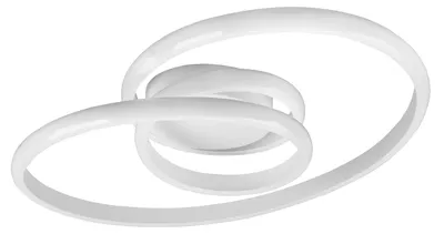 Image de Lampe de plafond LED en métal blanc