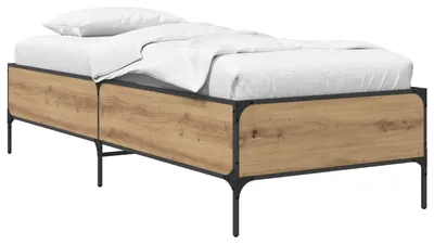 Produktbild von vidaXL Bettrahmen Kunsthandwerk Eiche 80 x 200 cm Holzwerkstoff