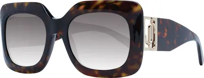 Produktbild von Jimmy Choo Gaya-s-086ha Damen-sonnenbrille Braun,Schwarz  Mann Braun,Schwarz One Size