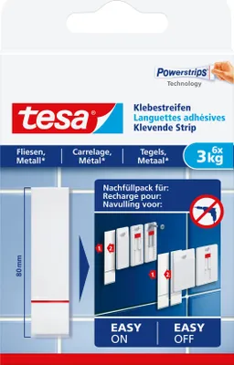 Obrázek produktu pro tesa Klebestreifen Fliesen & Metall bis 3kg 6St.