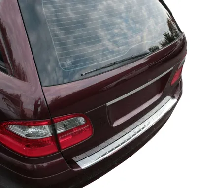 Image de Protection de bas de pare-chocs en acier inoxydable V2A pour Mercedes-Benz Classe E (T-Modell) S211, modèles de 2003 à 2009
