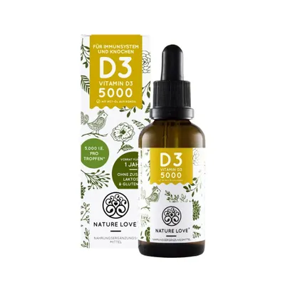 Produktbild von Nature Love VITAMIN D3, Einzelvitamin