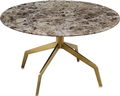 Produktbild von Casa Padrino Luxus Couchtisch Gold Ø 70 x H. 40 cm - Luxus Wohnzimmermöbel