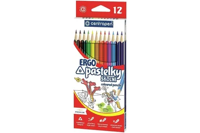 Produktbild von Centropen Ergo Buntstifte 9521 dreieckig 12 Stück verschiedene Farben
