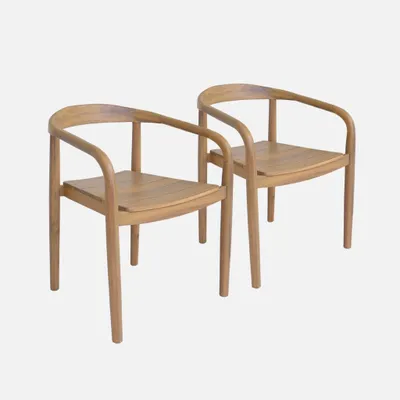 Immagine prodotto di Set 2 sedie da giardino in legno di acacia, Teak