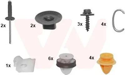 Produktbild von VAN WEZEL Montagesatz Stoßfänger 4386793 Hinten für RENAULT Captur (J5, H5)