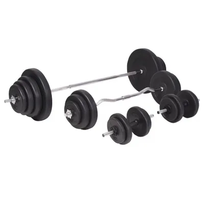 Immagine prodotto di vidaXL Set di bilancieri e manubri 120 kg