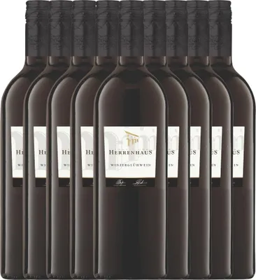 Produktbild von 9er Paket - Roter Herrenhaus Glühwein 1,0 l - Lergenmüller