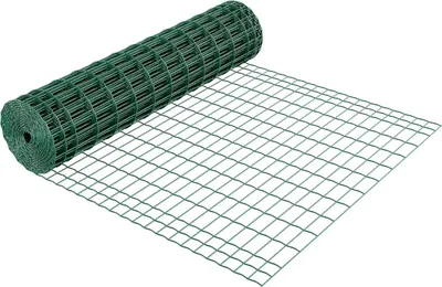 Zdjęcie produktu dla Ogrodzenie rolnicze, 1,2 x 25 m, siatka 2 x 4 cale, drut stalowy ocynkowany 2,1 mm, ogrodzenie dla bydła, świń i owiec, wytrzymałe ogrodzenie dla zwierząt gospodarskich pokryte winylem, drut klatkowy, ogrodzenia ogrodowe, zielone