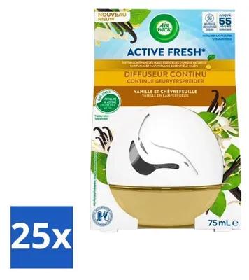 Obrázok produktu pre Air Wick Decosphere - osviežovač vzduchu - vanilka a zimolez - 75 ml - hodnotné balenie - 25 kusov