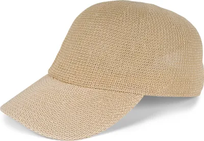 Produktbild von styleBREAKER Papierstroh Baseball Cap einfarbig | luftiges Sommer Basecap mit Metallschnalle verstellbar | Uni Cap mit Schweißband für Damen und Herren