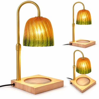 Produktbild von Kerzenwärmer Lampe mit Timer und Dimmer, Höhenverstellbarer, Candle Warmer Lamp mit 2 Ersatzlampen