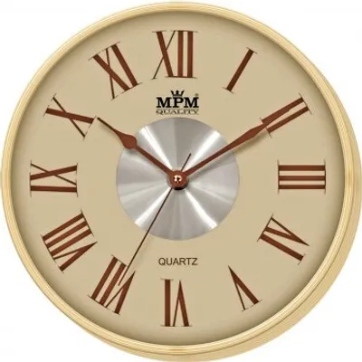 Obrázok produktu pre Nástenné hodiny MPM, 2 2976.51.H - hnedá svetlá, 30cm