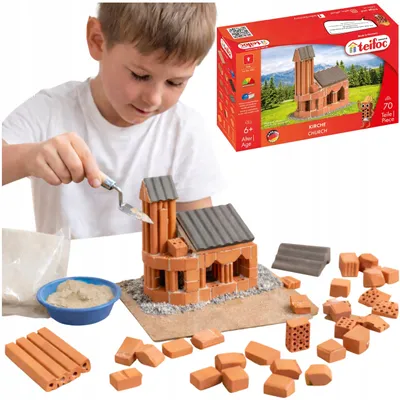 Produktbild von Teifoc Kirchen Bausteine Bausatz 70 Teile