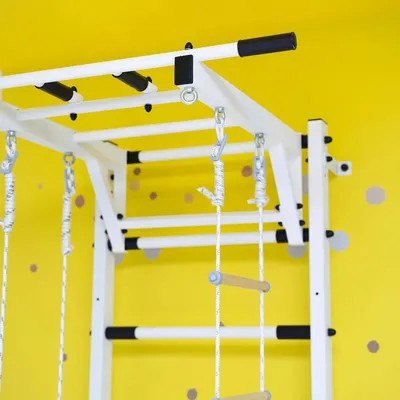 Produktbild von Sprossenwand aus Metal für Erwachsene und Kinder Trick - weiß