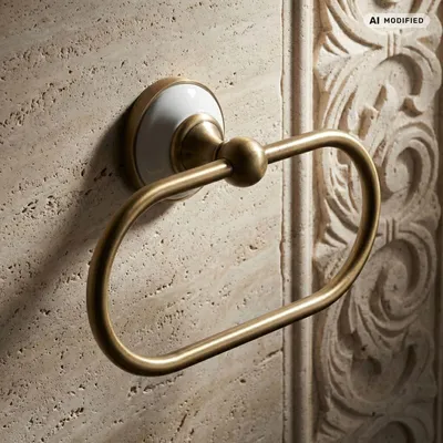 Produktbild von PaulGurkes Bronze Nostalgie Retro Handtuchring Handtuchhalterung