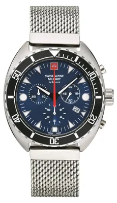 Produktbild von Swiss Alpine Mi 7066.9135 Herren-Armbanduhr, Edelstahl-Gehäuse, Metall-Armband