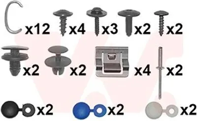 Produktbild von VAN WEZEL Montagesatz Stoßfänger 4077794 Vorne passend für PEUGEOT 3008 (0U)