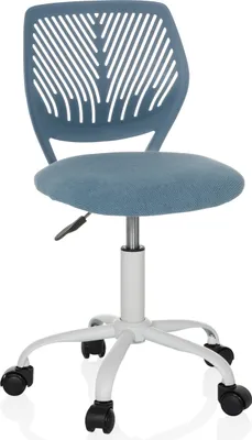 Produktbild von hjh OFFICE Kinderdrehstuhl KID QW Schreibtischstuhl für Kinder höhenverstellbar ohne Armlehnen Kunststoff, Stoff