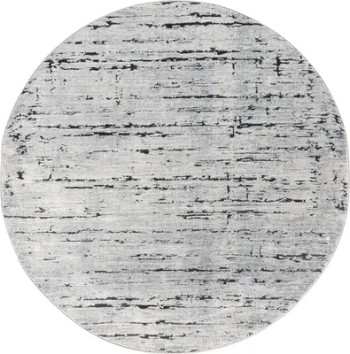 Image de TESSO Living | Tapis Moderne STELLA - 155 cm - Gris Mélangé - Doux et Élégant - Écologique