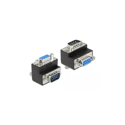 Productafbeelding van Delock 65264 Adapter Delock D-Sub9 -> D-Sub9 St/Bu 90ø Winkel