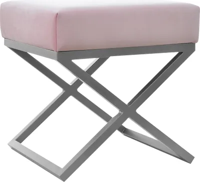 Produktbild von Pouf Fußhocker Rund Hocker Polsterhocker Sitzhocker Badhocker Hocker X Ottomane